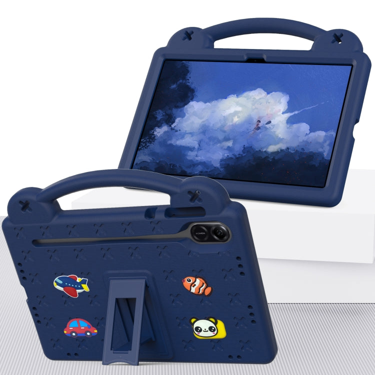 For Honor X8 Pro 11.5 Handle Kickstand Children EVA Shockproof Tablet Case(Navy Blue) - Honor by PMC TechLife | Online Shopping South Africa | PMC TechLife | Buy Now Pay Later Mobicred