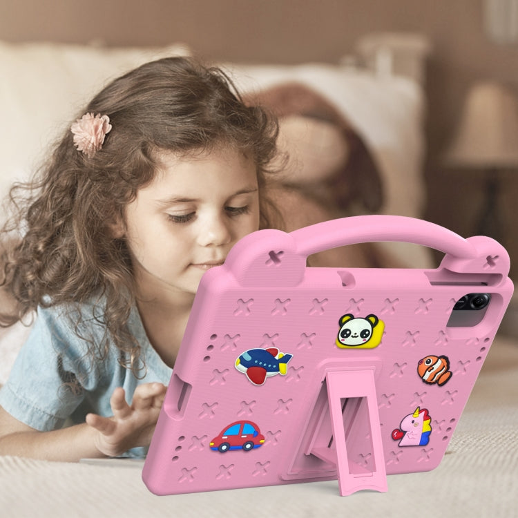 For Honor Pad X8a Handle Kickstand Children EVA Shockproof Tablet Case(Pink) - Honor by PMC TechLife | Online Shopping South Africa | PMC TechLife | Buy Now Pay Later Mobicred