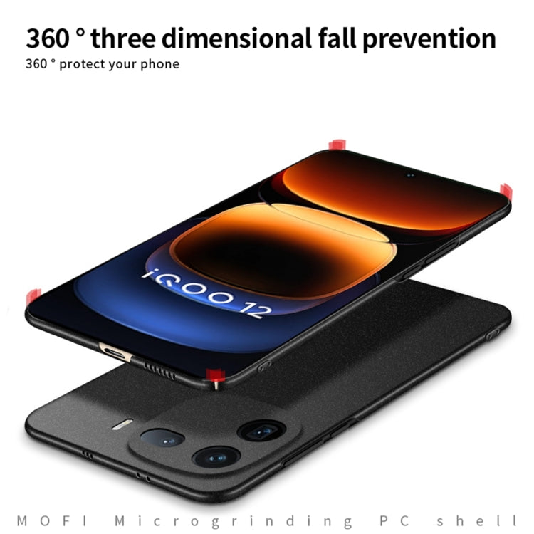 For vivo iQOO 12 Pro MOFI Fandun Series Frosted PC Ultra-thin All-inclusive Phone Case(Red) - iQOO 12 Pro Cases by MOFI | Online Shopping South Africa | PMC Jewellery