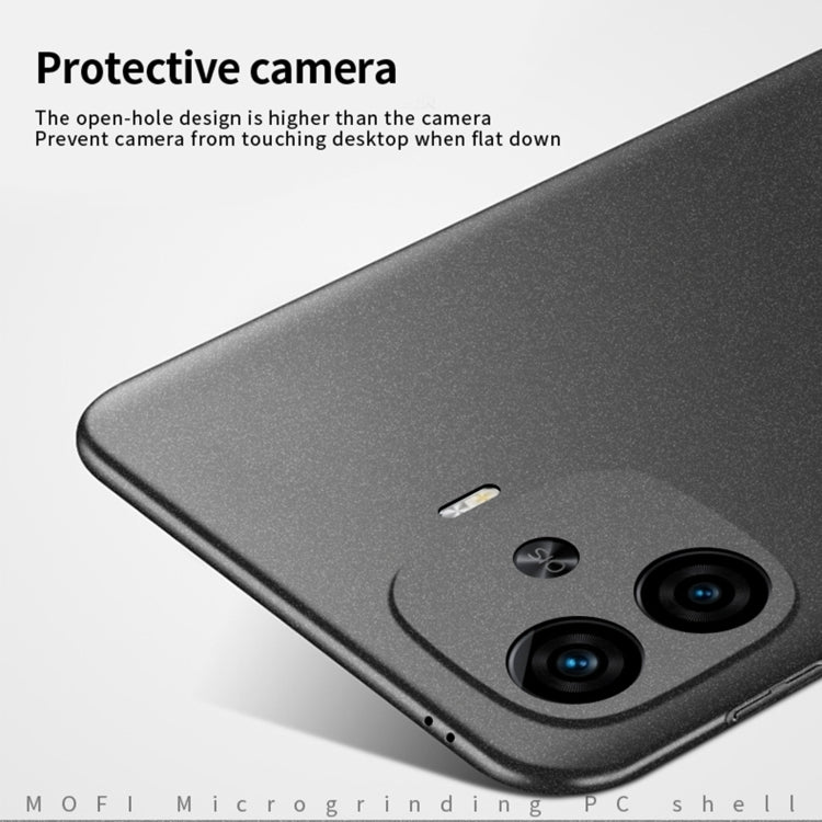 For vivo iQOO Z9 Turbo / iQOO Z9 MOFI Fandun Series Frosted PC Ultra-thin All-inclusive Phone Case(Black) - vivo Cases by MOFI | Online Shopping South Africa | PMC Jewellery | Buy Now Pay Later Mobicred