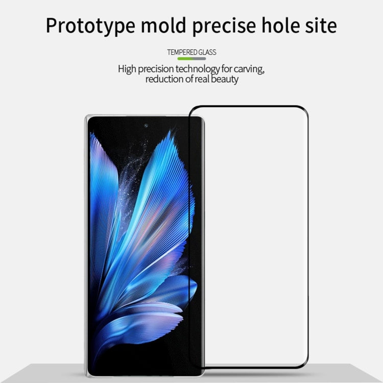 For vivo X Fold3 / X Fold3 Pro PINWUYO 9H 3D Hot Bending Tempered Glass Film(Black) - vivo Tempered Glass by PINWUYO | Online Shopping South Africa | PMC Jewellery | Buy Now Pay Later Mobicred