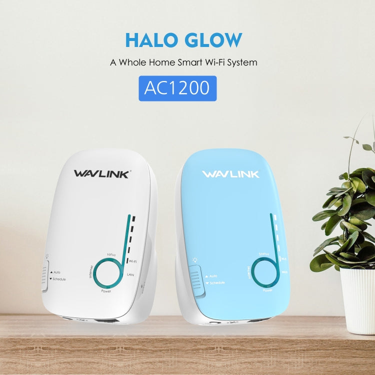 WAVLINK WN576K2 AC1200 Household WiFi Router Network Extender Dual Band Wireless Repeater, Plug:US Plug (Blue) - free shipping - PMC Jewellery - Order now!