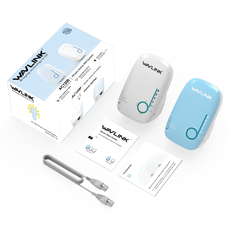 WAVLINK WN576K2 AC1200 Household WiFi Router Network Extender Dual Band Wireless Repeater, Plug:US Plug (White) - free shipping - PMC Jewellery - Order now!