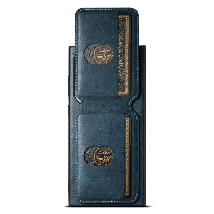 For Samsung Galaxy S24+ 5G Suteni H02 Leather Wallet Stand Back Phone Case(Blue) - Galaxy S24+ 5G Cases by Suteni | Online Shopping South Africa | PMC Jewellery | Buy Now Pay Later Mobicred