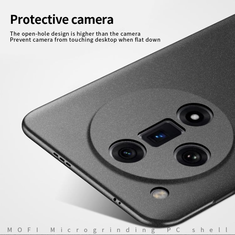 For OPPO Find X7 Ultra MOFI Fandun Series Frosted PC Ultra-thin All-inclusive Phone Case(Black) - Find X7 Ultra Cases by MOFI | Online Shopping South Africa | PMC Jewellery