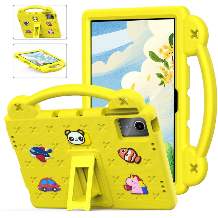 For Lenovo P11 Plus J607F / Xiaoxin Pad 11 Handle Kickstand Children EVA Shockproof Tablet Case(Yellow) - Lenovo by PMC TechLife | Online Shopping South Africa | PMC TechLife | Buy Now Pay Later Mobicred