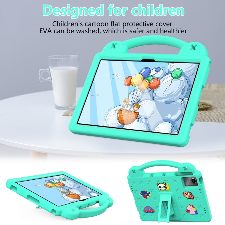 For TCL Tab 11 9466x3 Handle Kickstand Children EVA Shockproof Tablet Case(Mint Green) - Others by PMC TechLife | Online Shopping South Africa | PMC TechLife | Buy Now Pay Later Mobicred