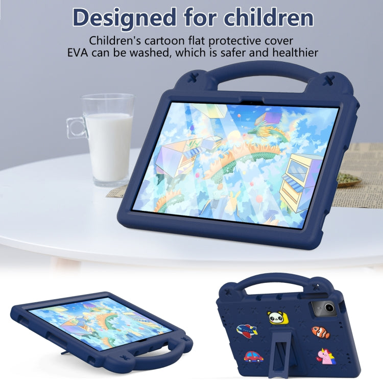 For TCL Tab 11 9466x3 Handle Kickstand Children EVA Shockproof Tablet Case(Navy Blue) - Others by PMC TechLife | Online Shopping South Africa | PMC TechLife | Buy Now Pay Later Mobicred