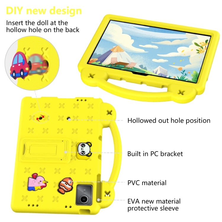 For TCL Nxt Pader 11 2023 Handle Kickstand Children EVA Shockproof Tablet Case(Yellow) - Others by PMC TechLife | Online Shopping South Africa | PMC TechLife | Buy Now Pay Later Mobicred