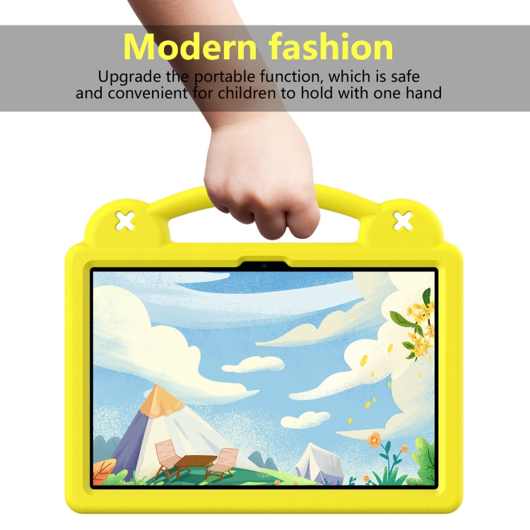 For DOOGEE T30 Pro 11 2023 Handle Kickstand Children EVA Shockproof Tablet Case(Yellow) - Others by PMC Jewellery | Online Shopping South Africa | PMC Jewellery | Buy Now Pay Later Mobicred