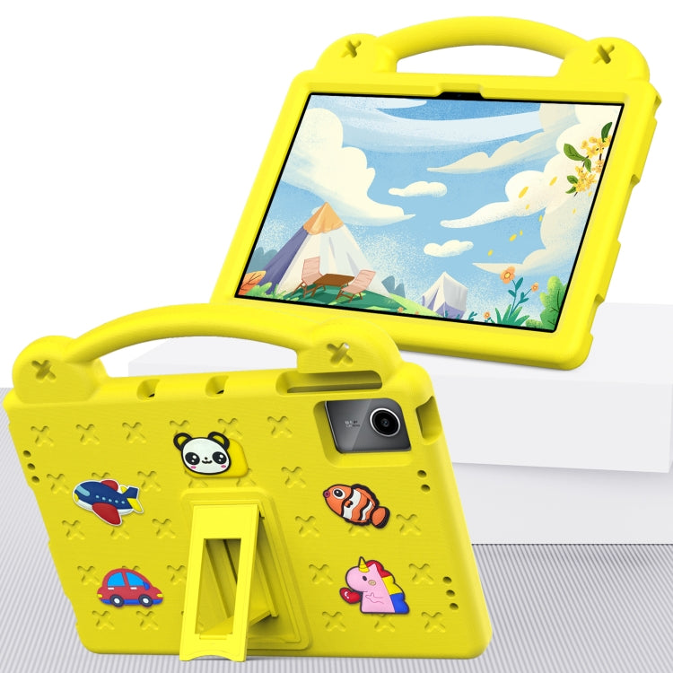 For Onn Tbspg 100110027 2023 Handle Kickstand Children EVA Shockproof Tablet Case(Yellow) - Others by PMC TechLife | Online Shopping South Africa | PMC TechLife | Buy Now Pay Later Mobicred