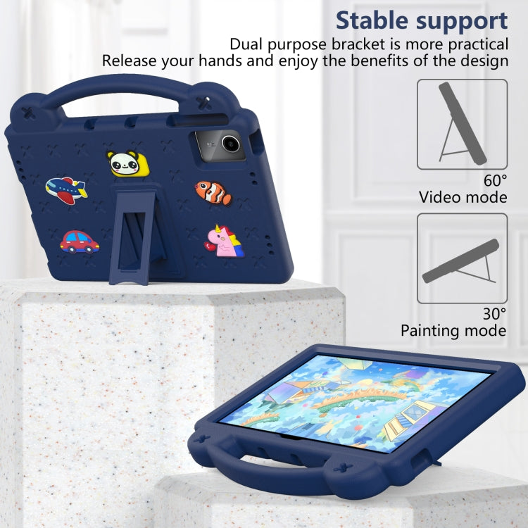 For Onn Tbspg 100110027 2023 Handle Kickstand Children EVA Shockproof Tablet Case(Navy Blue) - Others by PMC TechLife | Online Shopping South Africa | PMC TechLife | Buy Now Pay Later Mobicred