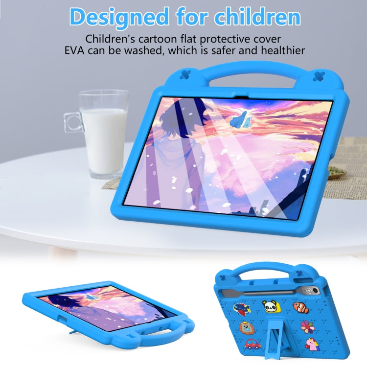 For  Lenovo Tab  P12 / Xiaoxin Pad Pro 12.7 Handle Kickstand Children EVA Shockproof Tablet Case(Sky Blue) - Lenovo by PMC TechLife | Online Shopping South Africa | PMC TechLife | Buy Now Pay Later Mobicred