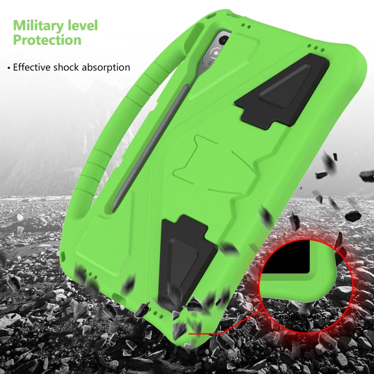 For Lenovo Tab P12  EVA Shockproof Tablet Case with Holder(Green) - Lenovo by PMC TechLife | Online Shopping South Africa | PMC TechLife | Buy Now Pay Later Mobicred