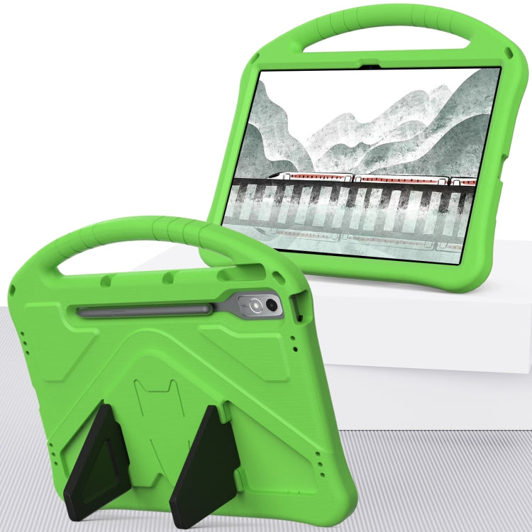 For Lenovo Tab P12  EVA Shockproof Tablet Case with Holder(Green) - Lenovo by PMC TechLife | Online Shopping South Africa | PMC TechLife | Buy Now Pay Later Mobicred