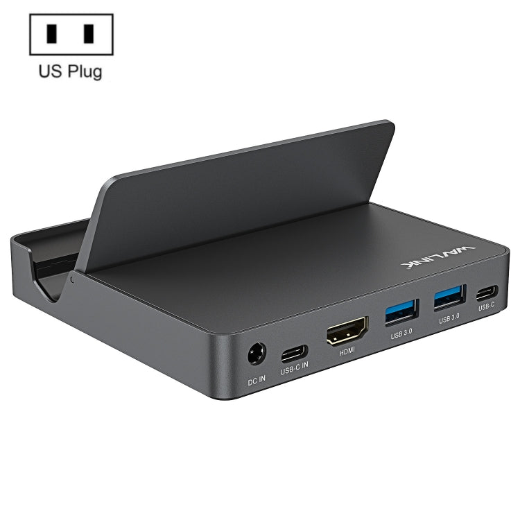 WAVLINK WL-UHP3D01 Portable Type-C Cell Phone Docking Station Multi-Port USB HUB Adapter(US Plug) - free shipping - PMC Jewellery - Order now!