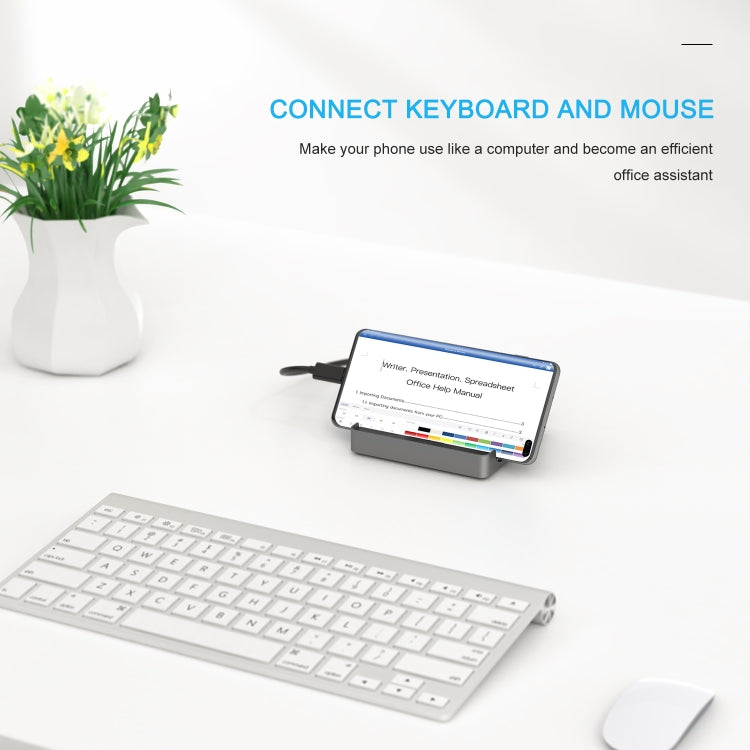 WAVLINK WL-UHP3D01 Portable Type-C Cell Phone Docking Station Multi-Port USB HUB Adapter(EU Plug) - free shipping - PMC Jewellery - Order now!