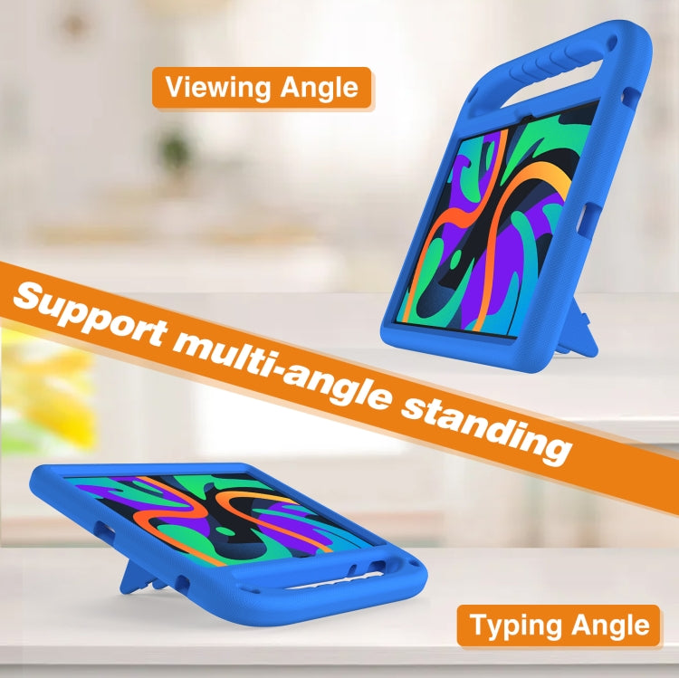 For Amazon Fire Max 11 2023 Handle EVA Shockproof Tablet Case with Holder(Blue) - Amazon by PMC TechLife | Online Shopping South Africa | PMC TechLife | Buy Now Pay Later Mobicred