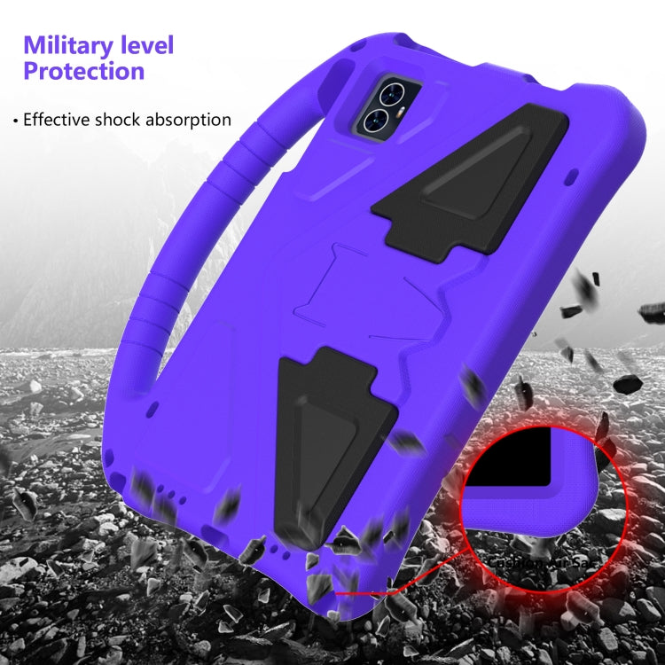 For Blackview Tab 80 10.1 2023 EVA Shockproof Tablet Case with Holder(Purple) - Others by PMC TechLife | Online Shopping South Africa | PMC TechLife