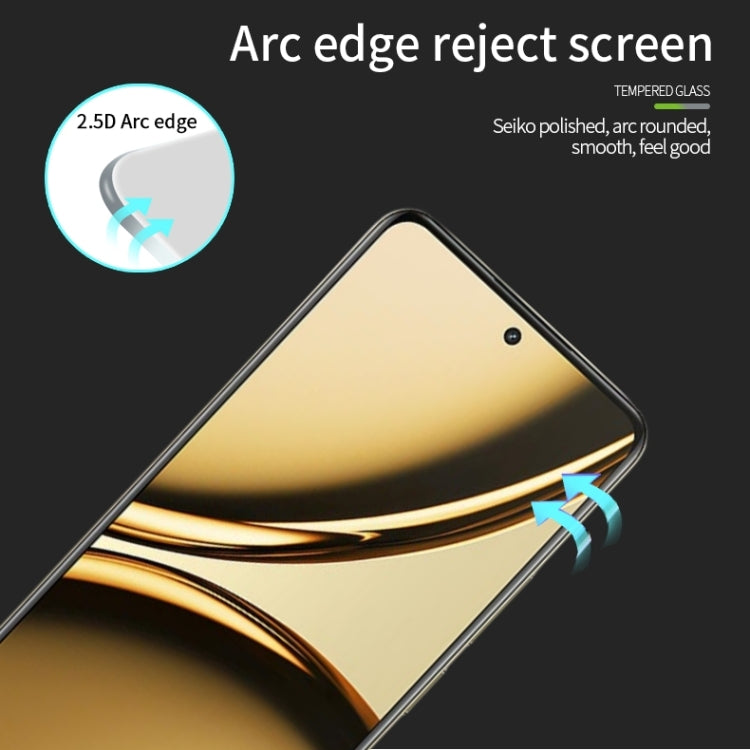 For Realme Narzo 70 Pro MOFI 9H 2.5D Full Screen Tempered Glass Film(Black) - Realme Tempered Glass by MOFI | Online Shopping South Africa | PMC Jewellery
