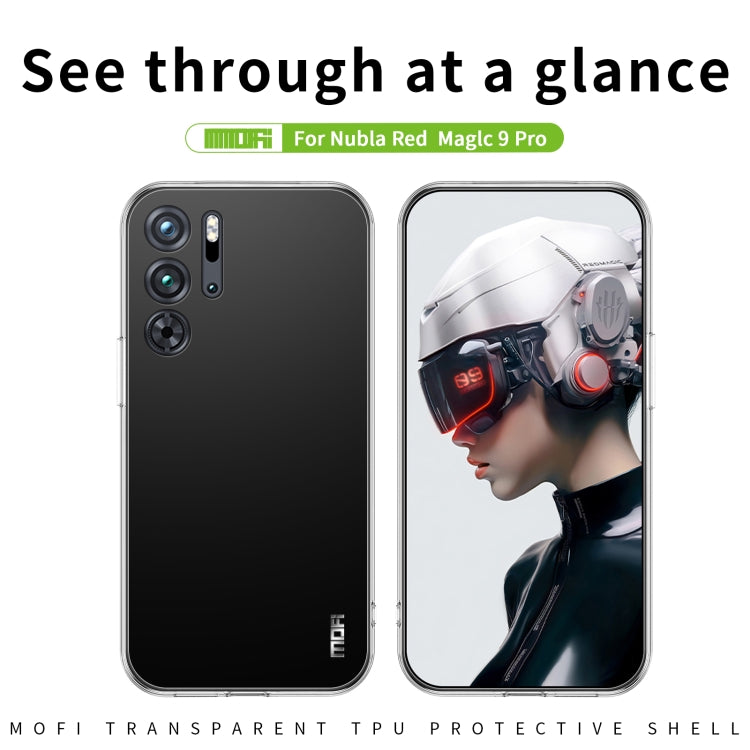 For Nubia Red Magic 9 Pro / 9 Pro+ MOFI Ming Series Transparent Ultra-thin TPU Phone Case(Transparent) - ZTE Cases by MOFI | Online Shopping South Africa | PMC Jewellery