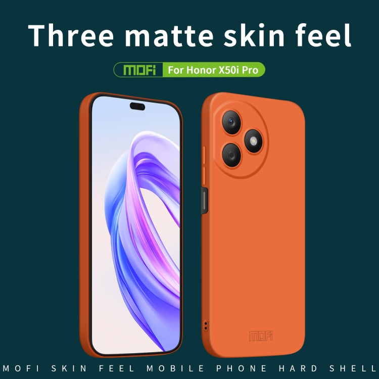 For Honor X50i Pro MOFI Qin Series Skin Feel All-inclusive PC Phone Case(Orange) - Honor Cases by MOFI | Online Shopping South Africa | PMC Jewellery