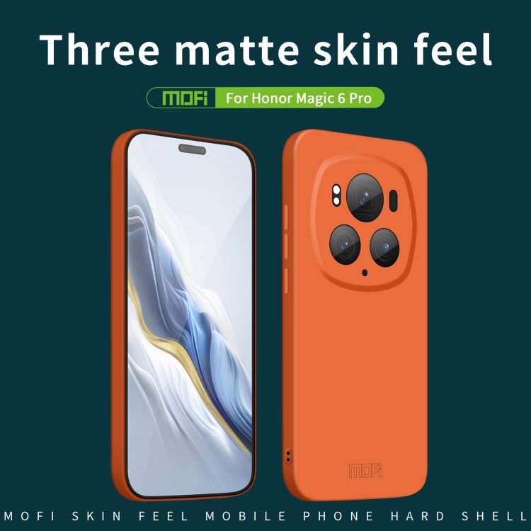 For Honor Magic6 Pro MOFI Qin Series Skin Feel All-inclusive PC Phone Case(Orange) - Honor Cases by MOFI | Online Shopping South Africa | PMC TechLife | Buy Now Pay Later Mobicred