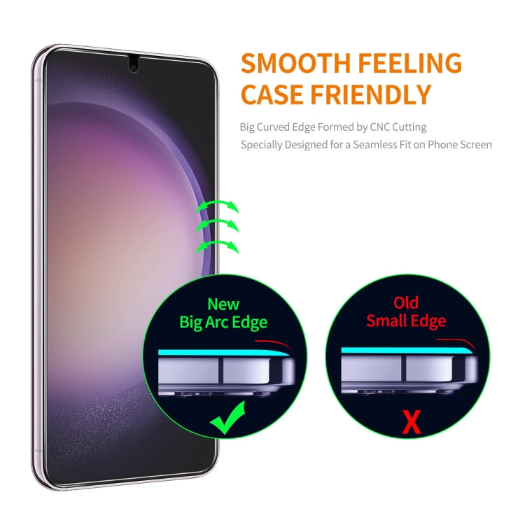 For Samsung Galaxy S24+ 5G 2pcs ENKAY 0.18mm High Aluminum-silicon Tempered Glass Film, Support Ultrasonic Fingerprint Unclock - Galaxy S24+ 5G Tempered Glass by ENKAY | Online Shopping South Africa | PMC Jewellery | Buy Now Pay Later Mobicred