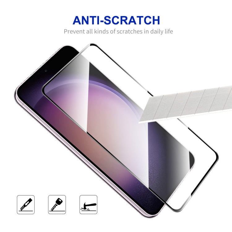 For Samsung Galaxy S24 5G 5pcs ENKAY Hat-Prince 0.18mm High Aluminum-silicon Tempered Glass Film, Support Ultrasonic Fingerprint Unclock - Galaxy S24 5G Tempered Glass by ENKAY | Online Shopping South Africa | PMC Jewellery | Buy Now Pay Later Mobicred