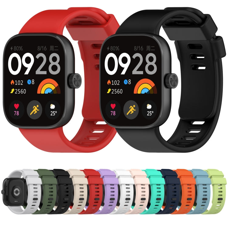 For Redmi Watch 4 Solid Color Silicone Sports Watch Band(Red) - free shipping - PMC TechLife - Order now!