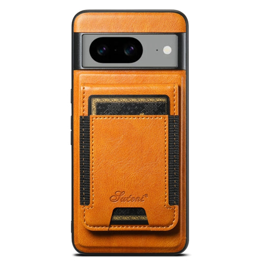 For Google Pixel 6 Suteni H17 Oil Eax Leather Detachable Wallet Phone Case(Khaki) - Google Cases by Suteni | Online Shopping South Africa | PMC Jewellery | Buy Now Pay Later Mobicred