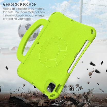 For iPad Air 11 2024 Handle Football Shaped EVA Shockproof Tablet Case(Grass Green) - iPad Air 11 2024 Cases by PMC Jewellery | Online Shopping South Africa | PMC Jewellery | Buy Now Pay Later Mobicred