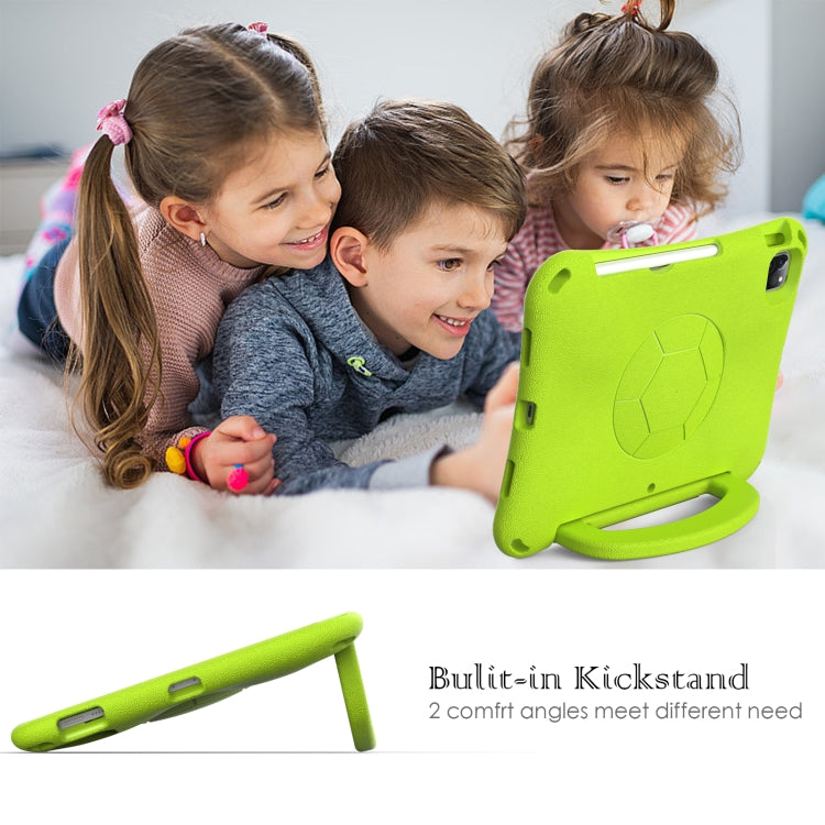 For iPad Air 11 2024 Handle Football Shaped EVA Shockproof Tablet Case(Grass Green) - iPad Air 11 2024 Cases by PMC TechLife | Online Shopping South Africa | PMC TechLife | Buy Now Pay Later Mobicred