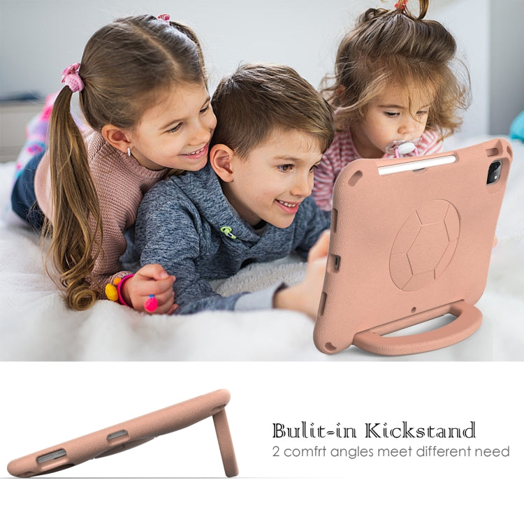 For iPad Pro 11 2024 Handle Football Shaped EVA Shockproof Tablet Case(Light Pink) - iPad Pro 11 2024 Cases by PMC TechLife | Online Shopping South Africa | PMC TechLife | Buy Now Pay Later Mobicred