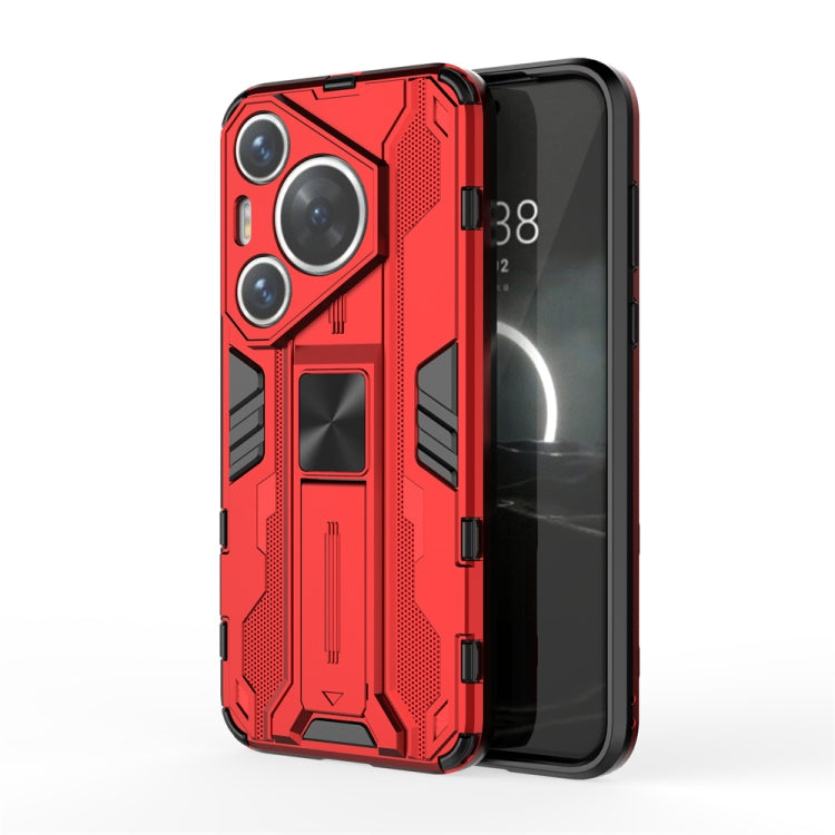 For Huawei Pura 70 Pro Supersonic Armor PC Hybrid TPU Phone Case(Red) - Huawei Cases by PMC Jewellery | Online Shopping South Africa | PMC Jewellery | Buy Now Pay Later Mobicred