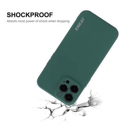 For iPhone 15 Pro Max ENKAY Liquid Silicone Soft Shockproof Phone Case(Beige) - iPhone 15 Pro Max Cases by ENKAY | Online Shopping South Africa | PMC Jewellery | Buy Now Pay Later Mobicred