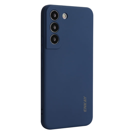 For Samsung Galaxy S24+ 5G ENKAY Liquid Silicone Soft Shockproof Phone Case(Dark Blue) - Galaxy S24+ 5G Cases by ENKAY | Online Shopping South Africa | PMC Jewellery | Buy Now Pay Later Mobicred