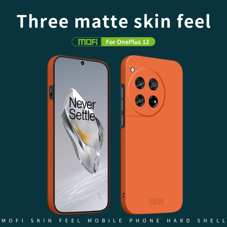 For OnePlus 12 MOFI Qin Series Skin Feel All-inclusive PC Phone Case(Orange) - free shipping - PMC TechLife - Order now!