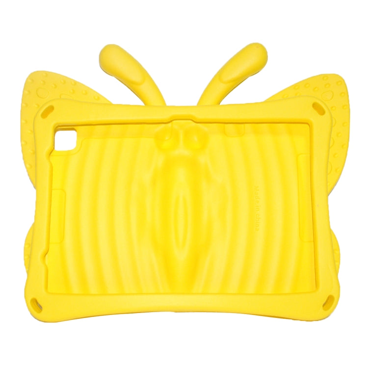 For Honor Pad X8 / X6 /7 Butterfly Bracket Kids EVA Shockproof Tablet Case(Yellow) - Huawei by PMC TechLife | Online Shopping South Africa | PMC TechLife | Buy Now Pay Later Mobicred