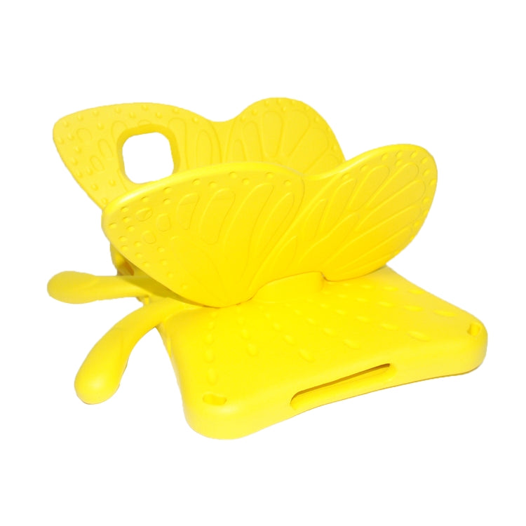 For Honor Pad X8 / X6 /7 Butterfly Bracket Kids EVA Shockproof Tablet Case(Yellow) - Huawei by PMC TechLife | Online Shopping South Africa | PMC TechLife | Buy Now Pay Later Mobicred