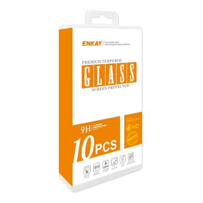 For OPPO A2 10pcs ENKAY 9H Big Arc Edge High Aluminum-silicon Tempered Glass Film - OPPO Tempered Glass by ENKAY | Online Shopping South Africa | PMC Jewellery | Buy Now Pay Later Mobicred