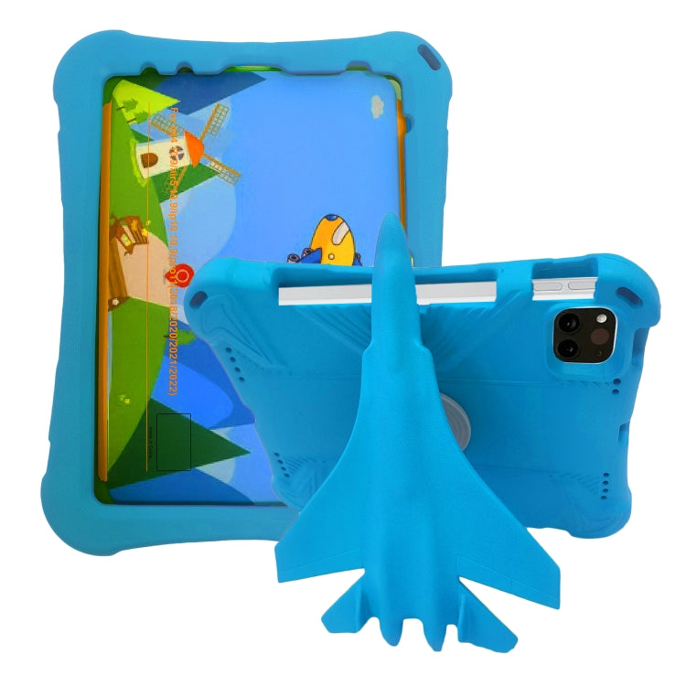 For iPad Air 11 2024 360 Rotation Aircraft Holder EVA Shockproof Tablet Case(Blue) - iPad Air 11 2024 Cases by PMC TechLife | Online Shopping South Africa | PMC TechLife | Buy Now Pay Later Mobicred
