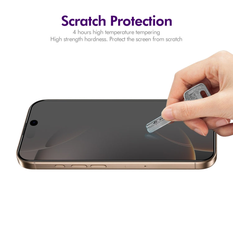 For iPhone 16 Pro Max ENKAY Easy Install Anti-peeping Privacy Full Screen Tempered Glass Film - iPhone 16 Pro Max Tempered Glass by ENKAY | Online Shopping South Africa | PMC Jewellery | Buy Now Pay Later Mobicred