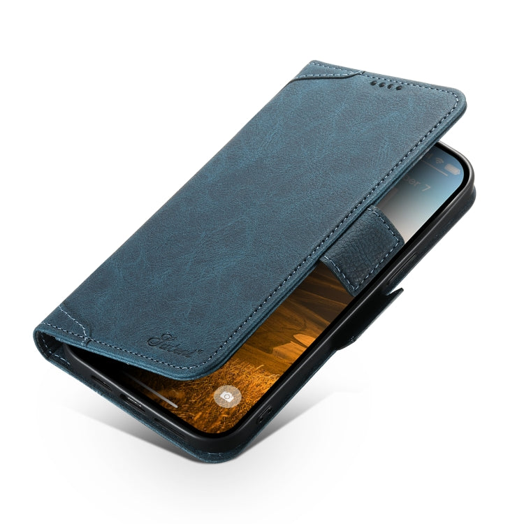 For iPhone 15 Pro Max SUTENI J07 Multifunctional Horizontal Flip Magsafe Leather Phone Case(Blue) - free shipping - PMC Jewellery - Order now!