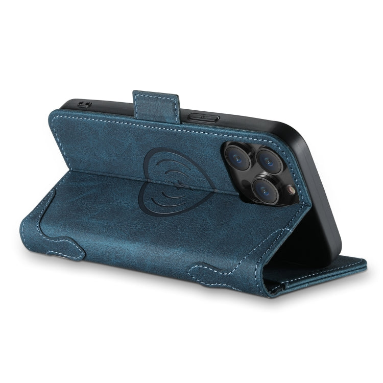 For iPhone 15 Pro Max SUTENI J07 Multifunctional Horizontal Flip Magsafe Leather Phone Case(Blue) - free shipping - PMC Jewellery - Order now!