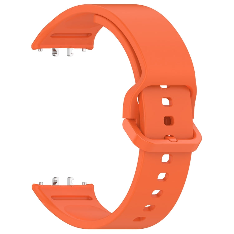 For Samsung Galaxy Fit 3 SM-R390 Solid Color Buckle Silicone Watch Band(Orange) - Watch Bands by PMC TechLife | Online Shopping South Africa | PMC TechLife