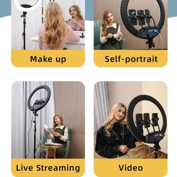 JMARY FM-19RS Photography LED Ring Fill Light 19-inch Touch Control Beauty Light(EU Plug) - free shipping - PMC TechLife - Order now!