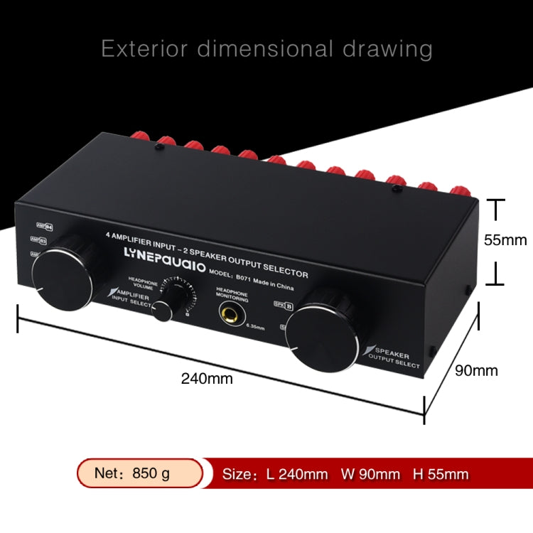 B071 4 Input 2 Output or 2 In 4 Out Power Amplifier Speaker Selector Switcher -  by PMC TechLife | Online Shopping South Africa | PMC TechLife | Buy Now Pay Later Mobicred