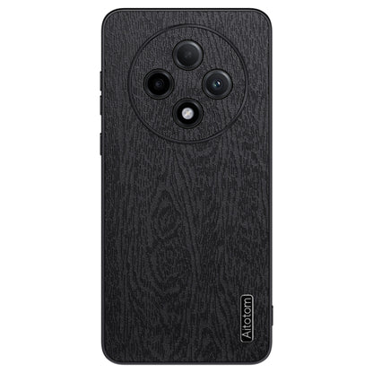 For OPPO A3 Pro Tree Bark Leather Shockproof Phone Case(Black) - OPPO Cases by PMC Jewellery | Online Shopping South Africa | PMC Jewellery | Buy Now Pay Later Mobicred