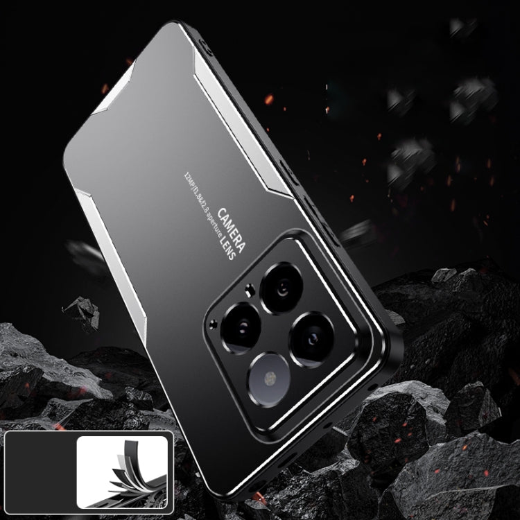 For Xiaomi 14 Blade Series TPU Hybrid Metal Phone Case(Blue) - 14 Cases by PMC TechLife | Online Shopping South Africa | PMC TechLife